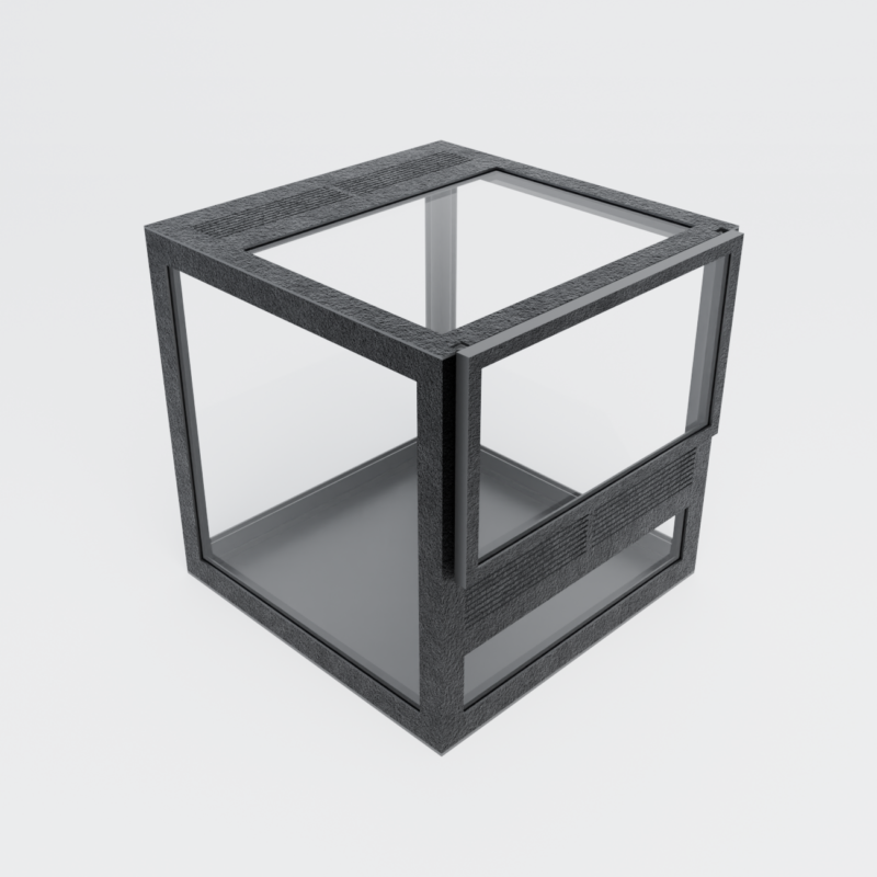 Terrarium szklane 10x10x10