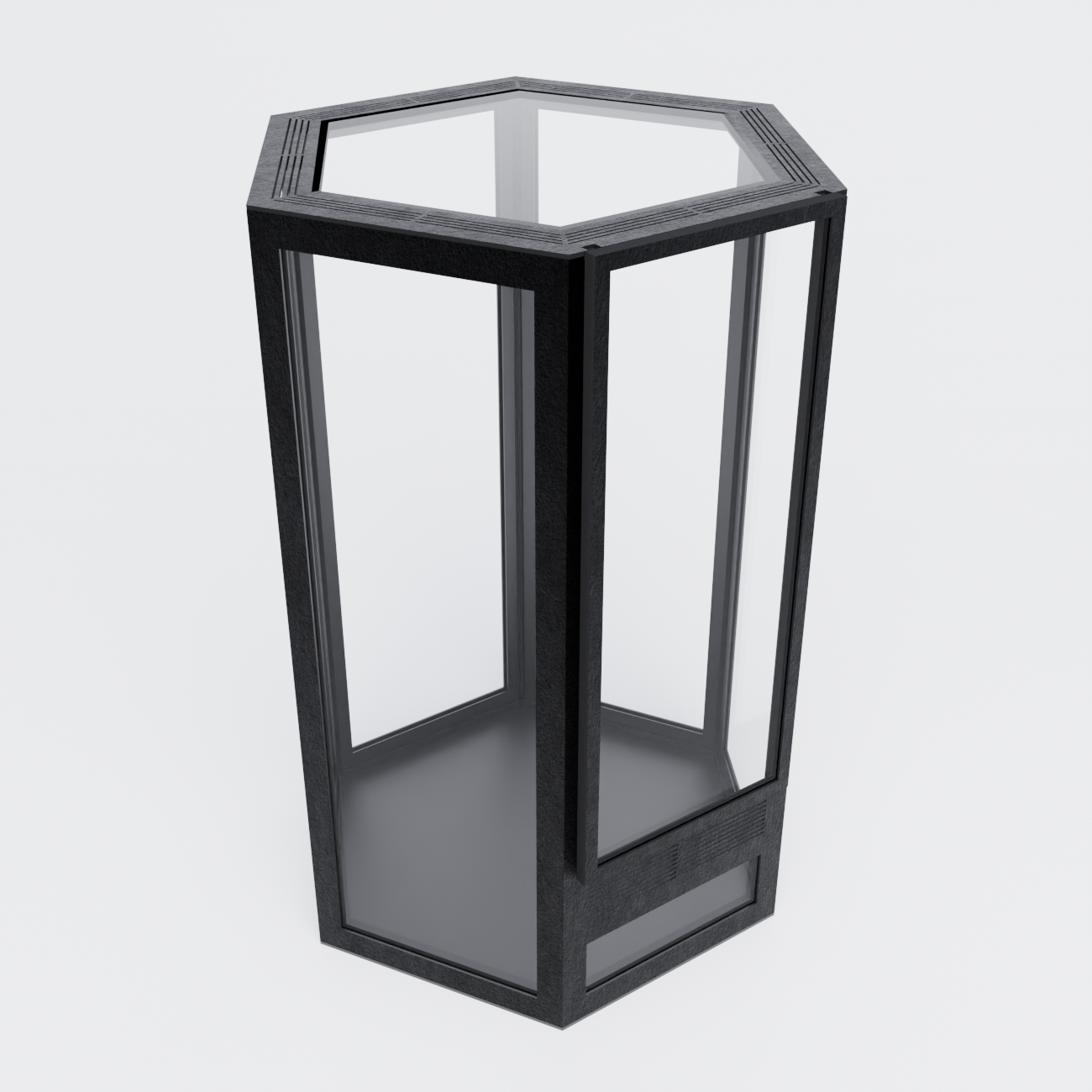 Terrarium szklane HEXAGON- 12x14x20