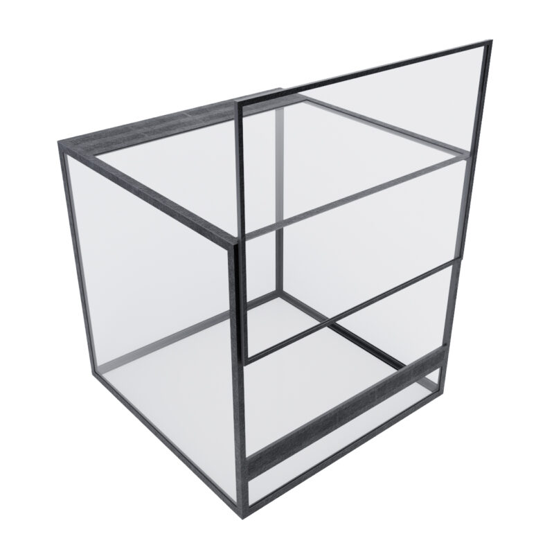 Terrarium szklane 25x25x25
